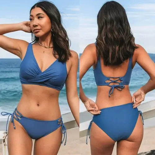 Biquíni Cintura Alta Estampado Chic