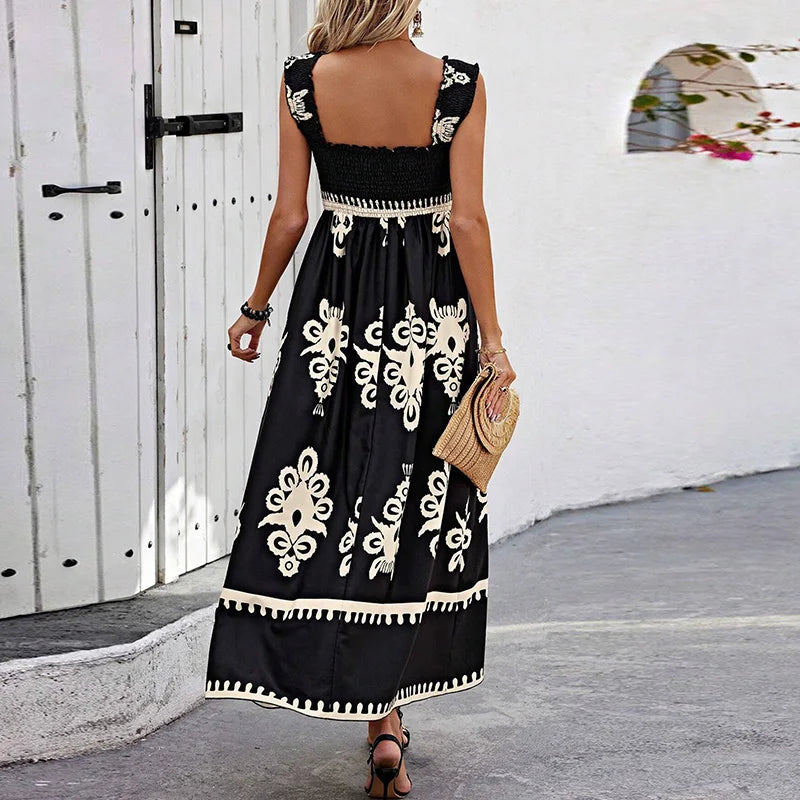 Vestido Longo Praia com Caimento Leve e Solto
