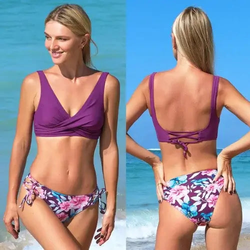 Biquíni Cintura Alta Estampado Chic